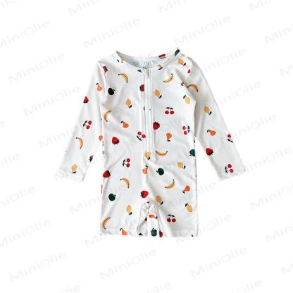 Toddler Fruit/Striped Shorts Swimsuit - Fruit - 6-7T - image 2