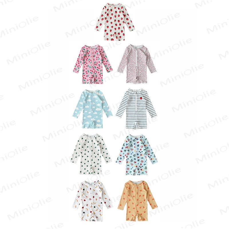 Toddler Fruit/Striped Shorts Swimsuit - image 9