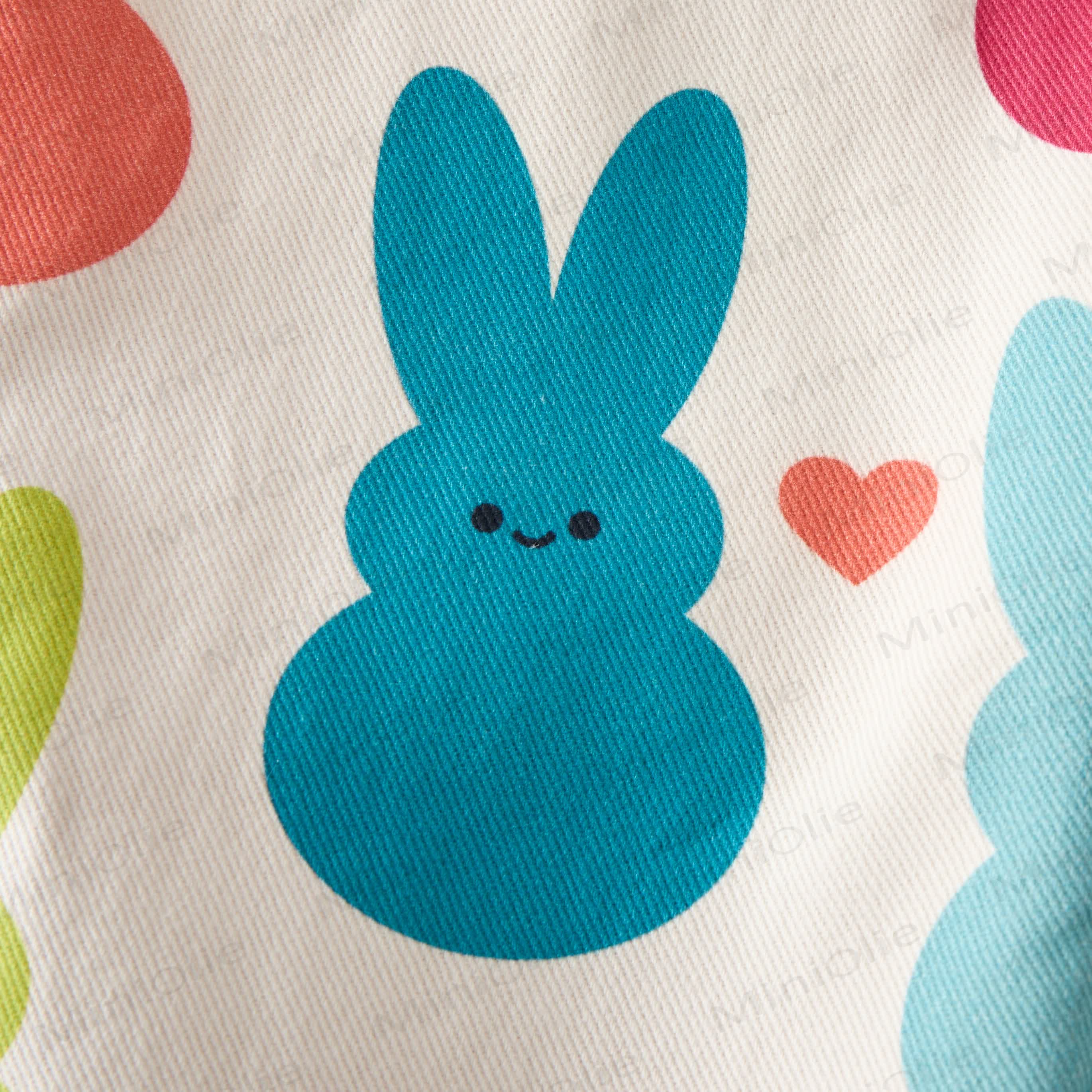 Baby Toddler Colorful Bunny Overalls - image 8