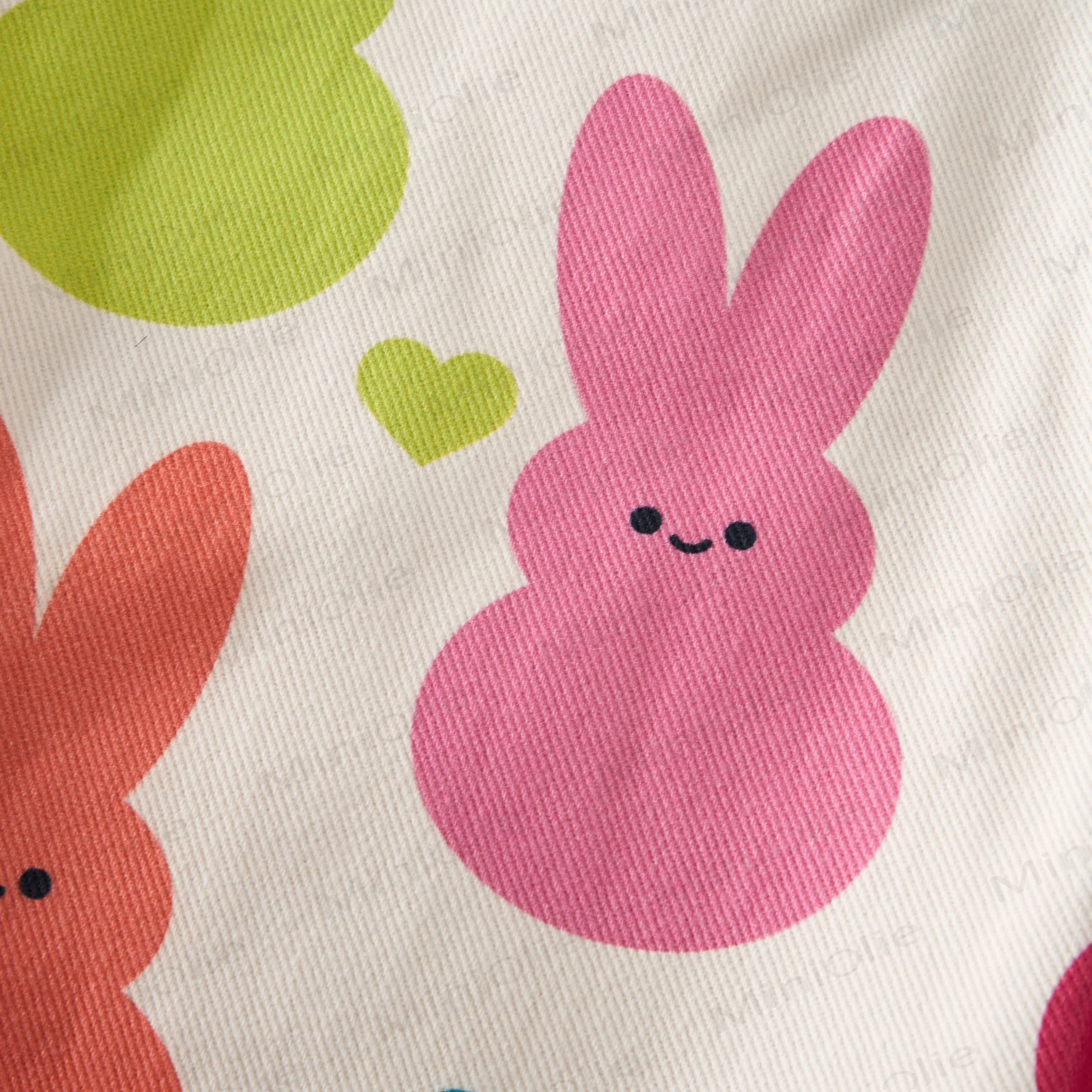 Baby Toddler Colorful Bunny Overalls - image 7