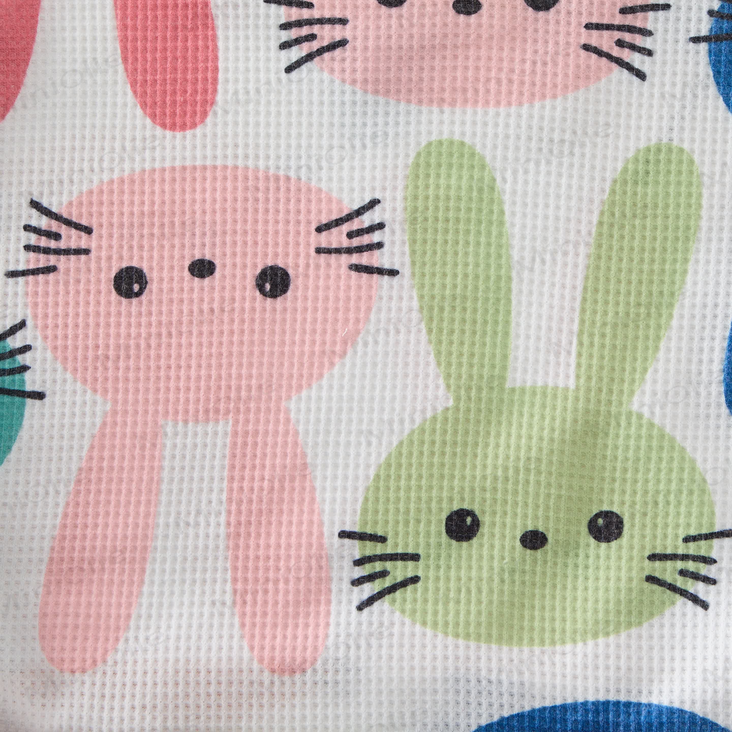 Baby Waffle Rabbit Sweatshirt 2-piece Set - image 4
