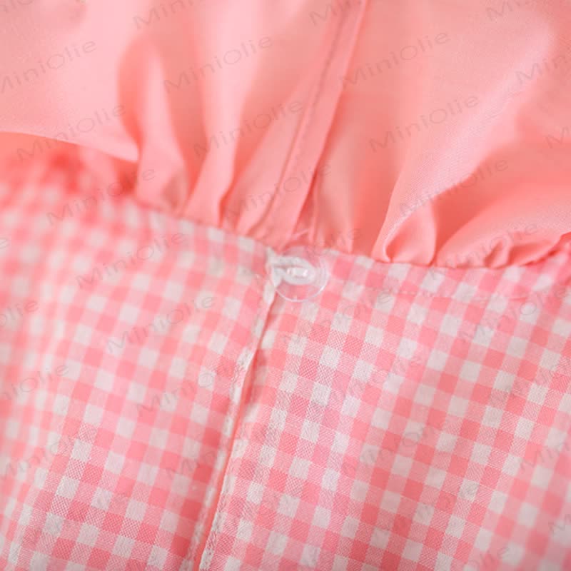 Toddler Girl Fruit&Animal Plaid Sundress - image 4