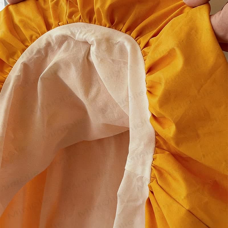 Toddler Girl Burger Yellow Dress - image 4