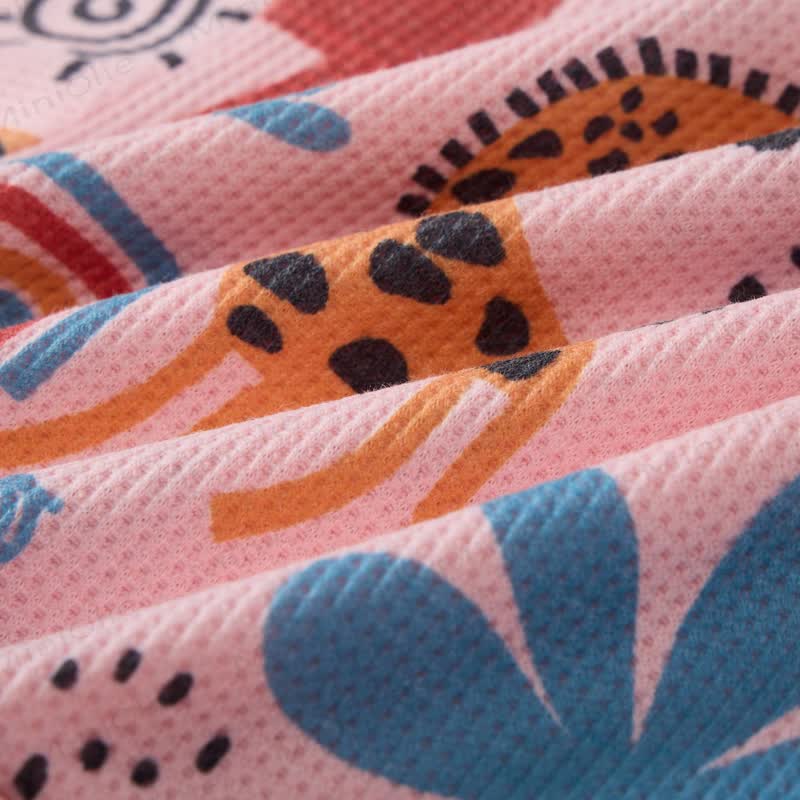 Baby Animal Pink Waffle 2-piece Set - image 2