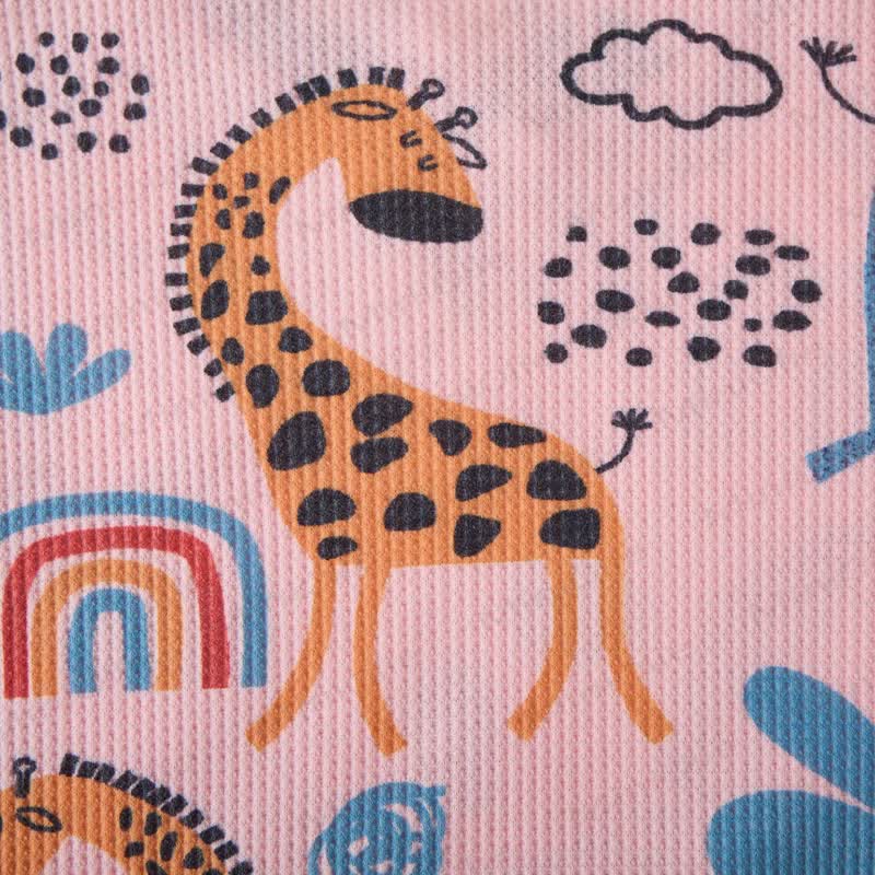 Baby Animal Pink Waffle 2-piece Set - image 7