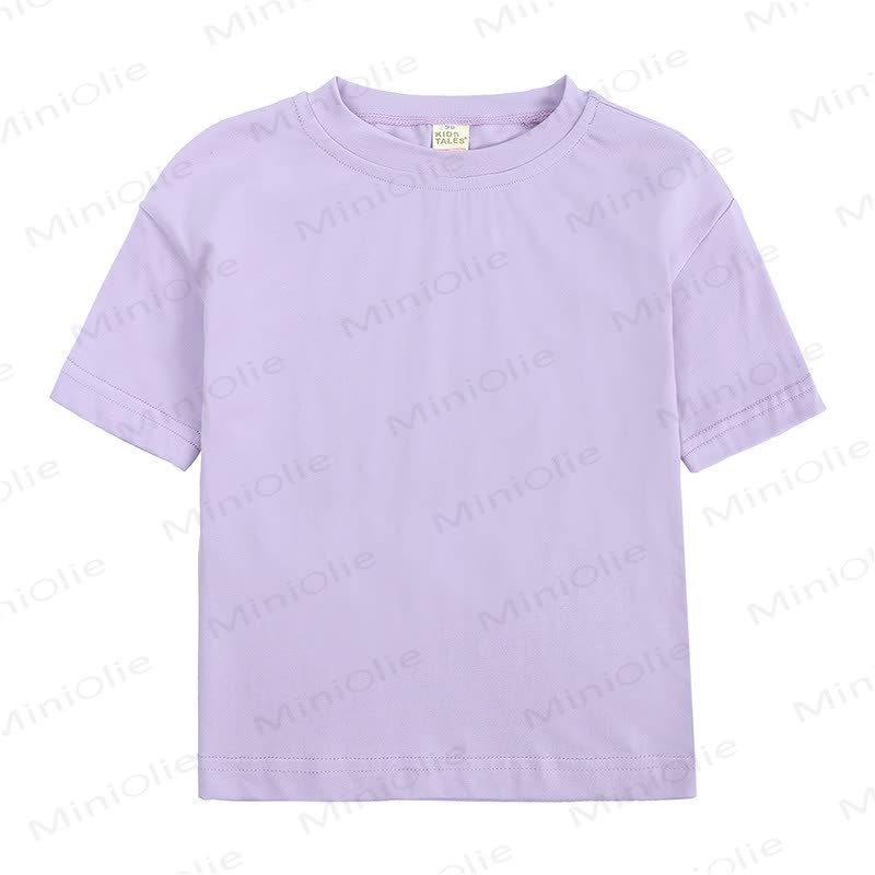Toddler Cotton Crew Neck Tee - Purple - 4-5T - image 2