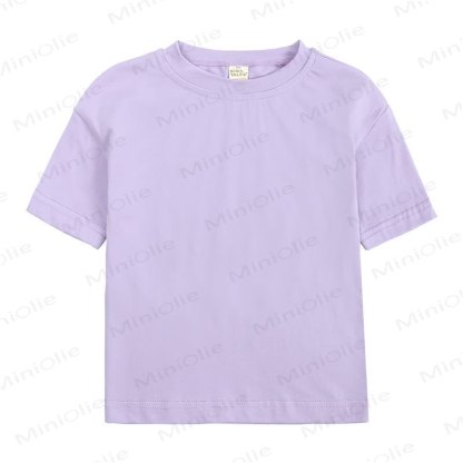 Toddler Cotton Crew Neck Tee - Purple - 4-5T - image 2