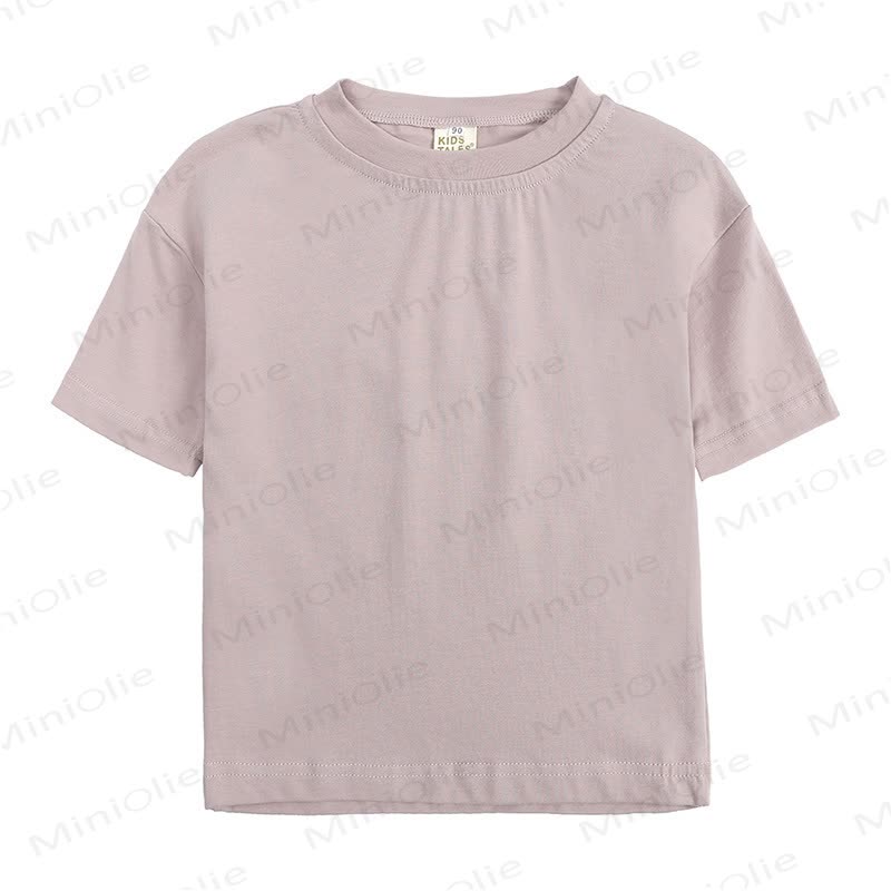 Toddler Cotton Crew Neck Tee - Dusty Purple - 4-5T - image 4