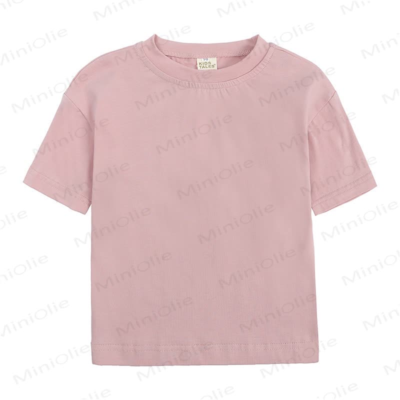 Toddler Cotton Crew Neck Tee - Pink - 4-5T - image 3