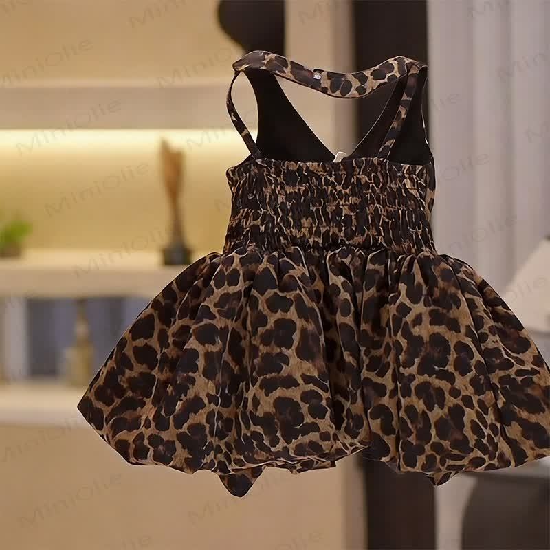 Toddler Girl Leopard Print Dress - image 2