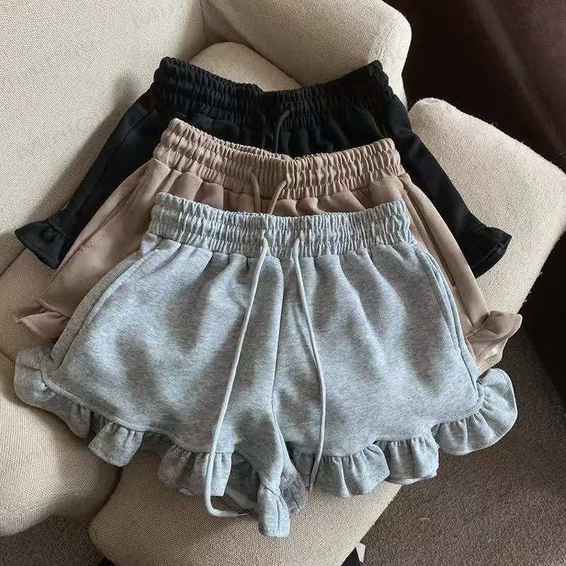 Toddler Girl Solid Color Cotton Blend Shorts - image 1