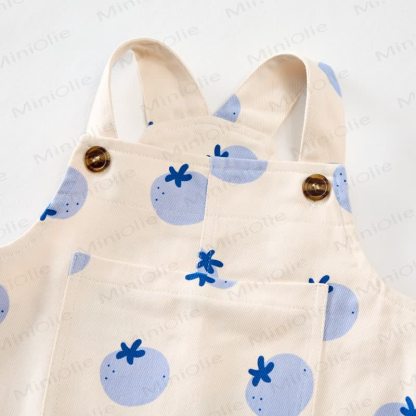 Baby Toddler Blueberry All-over Print Front Pocket Overalls  - image 4