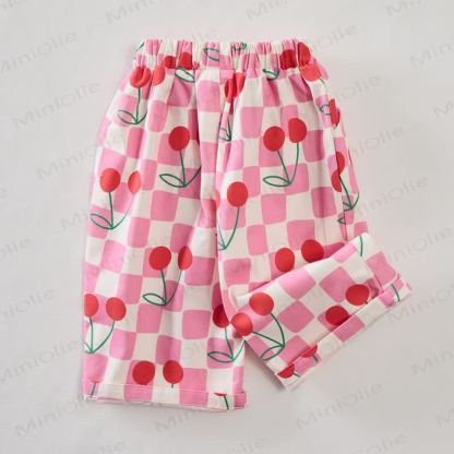 Baby Cherry Checkerboard Pink Pants - image 3