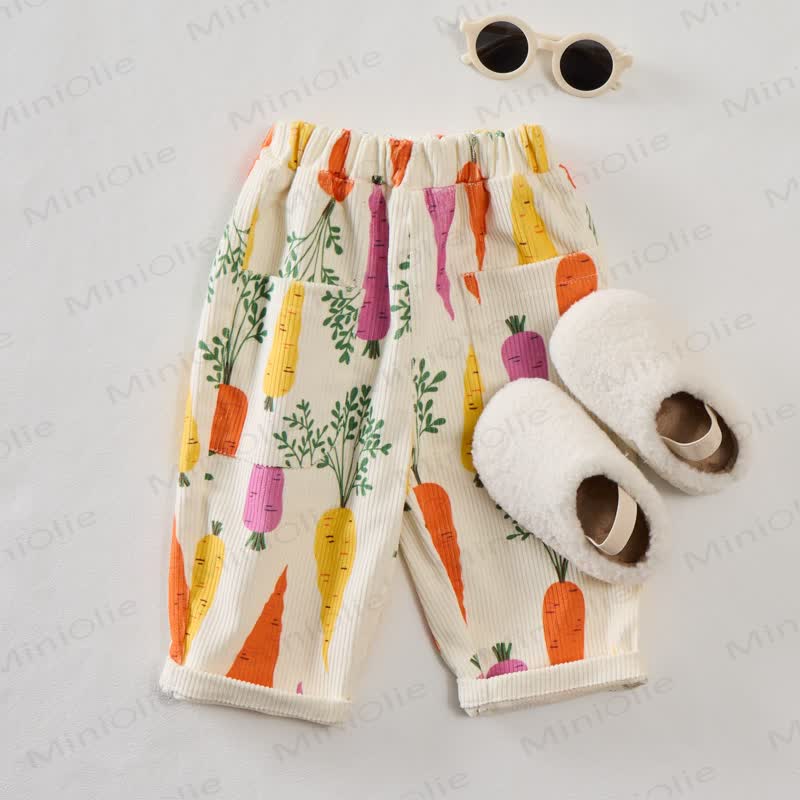 Baby Toddler Beige Carrot Cord Pants - image 2