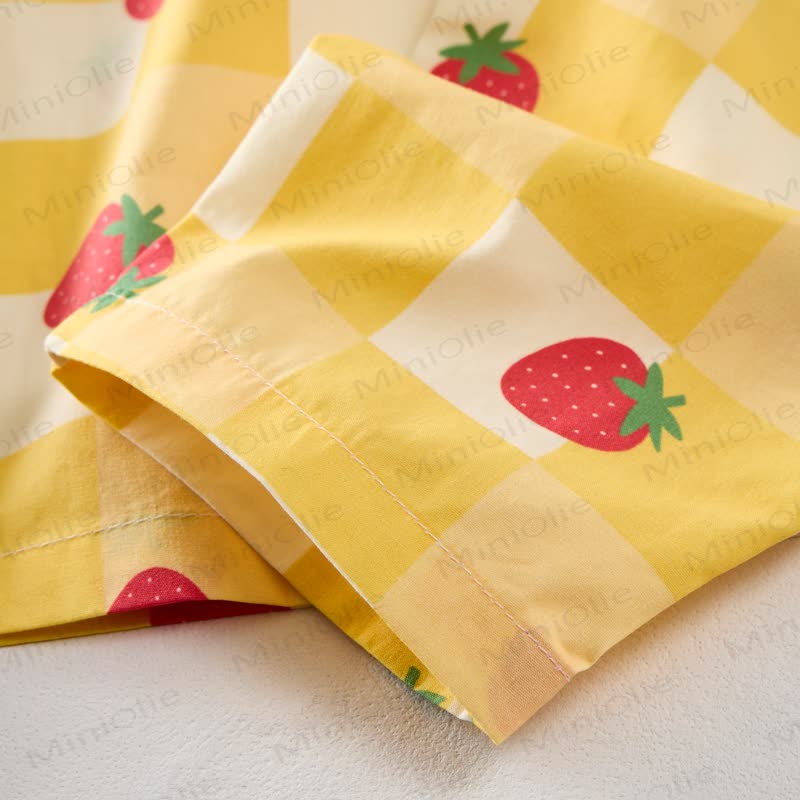 Baby 2-Piece Strawberry Plaid Sleeveless Set - image 6