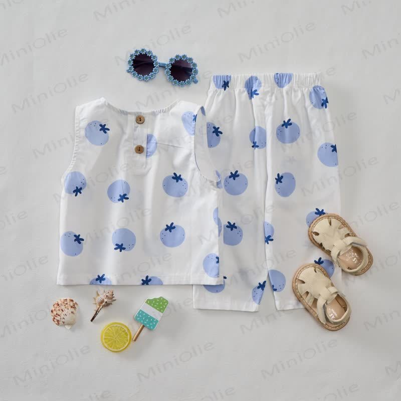 Baby 2-Piece Blueberry Sleeveless Set - image 2