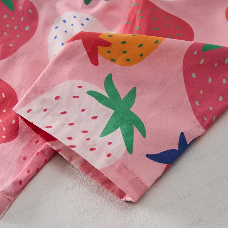 Baby 2-Piece Pink Strawberry Sleeveless Set - image 7