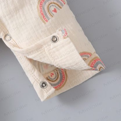 Baby Muslin Cactus/Rainbow Print Romper - image 25