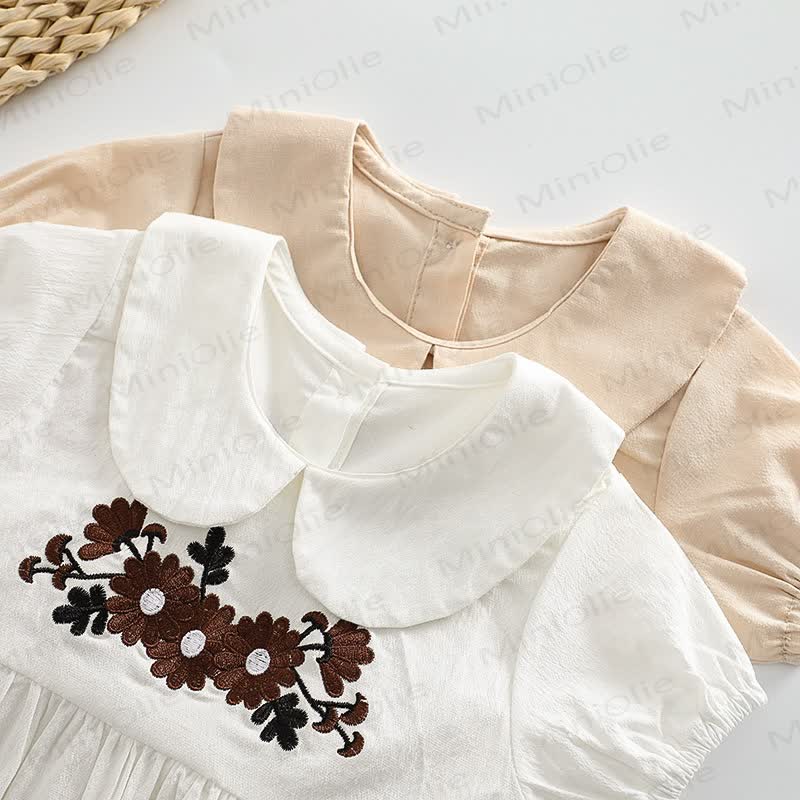 Baby Peter Pan Collar Embroidered Bodysuit - image 8