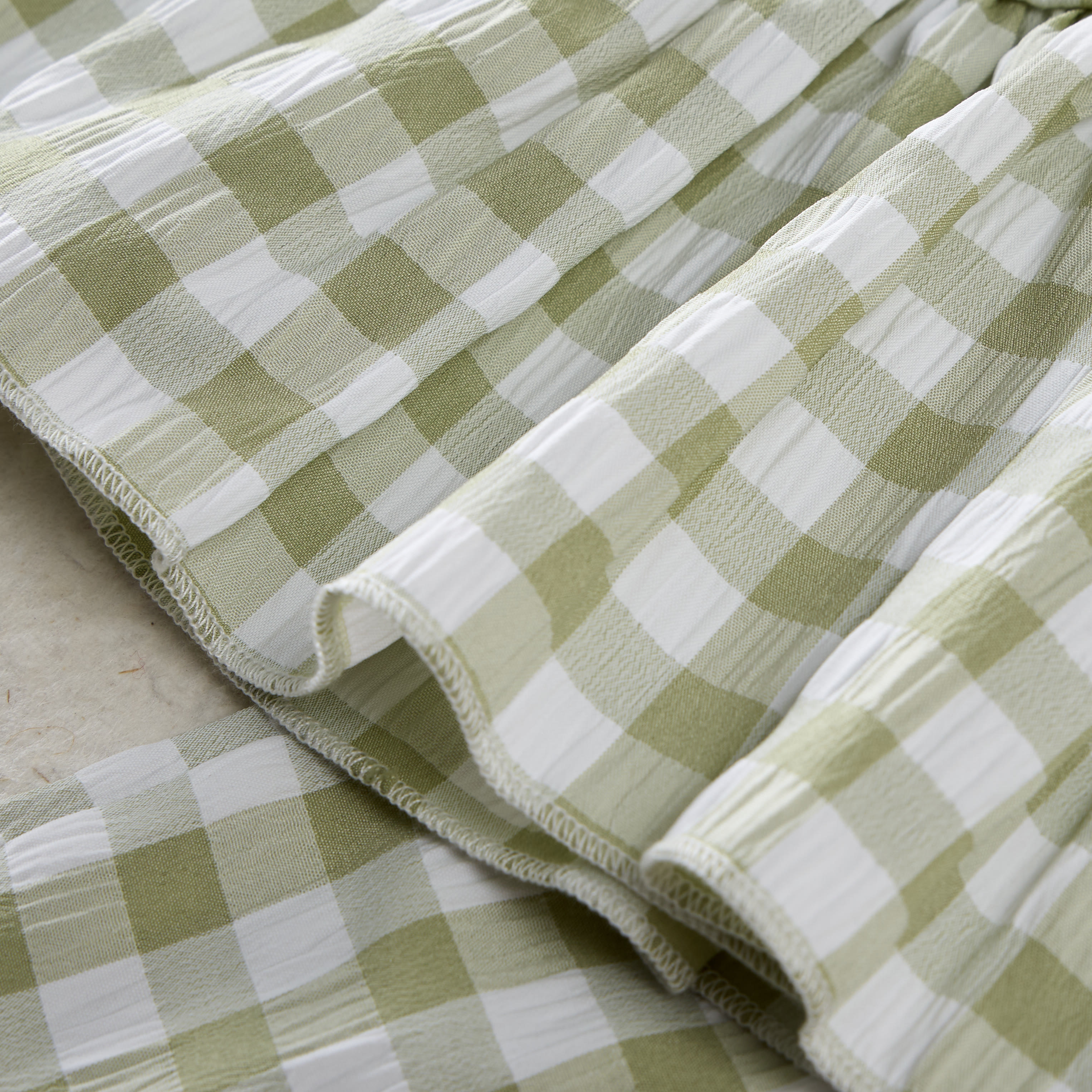 Baby Toddler Green Plaid Sleeveless 2-piece Set - image 5