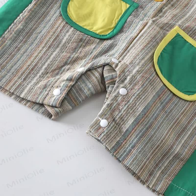 TIGER Baby Striped Three-dimensional Tail Sleeveless Romper - image 5