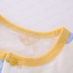 Baby White Cotton Summer Romper - image 5