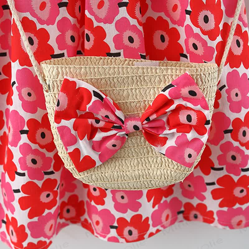 Baby Girls Cotton Floral or Strawberry Print Dress - image 10