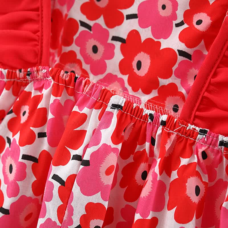Baby Girls Cotton Floral or Strawberry Print Dress - image 9