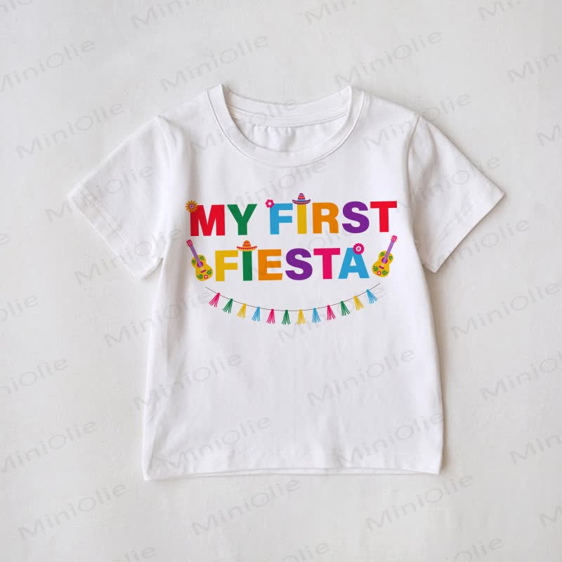 MAMA CITA/MY FIRST FIESTA Family Matching T-Shirt - White - Baby T-Shirt: 3-5T - image 2