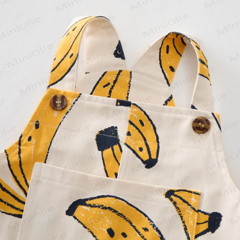 Baby Toddler Banana Pocket Overalls - image 3