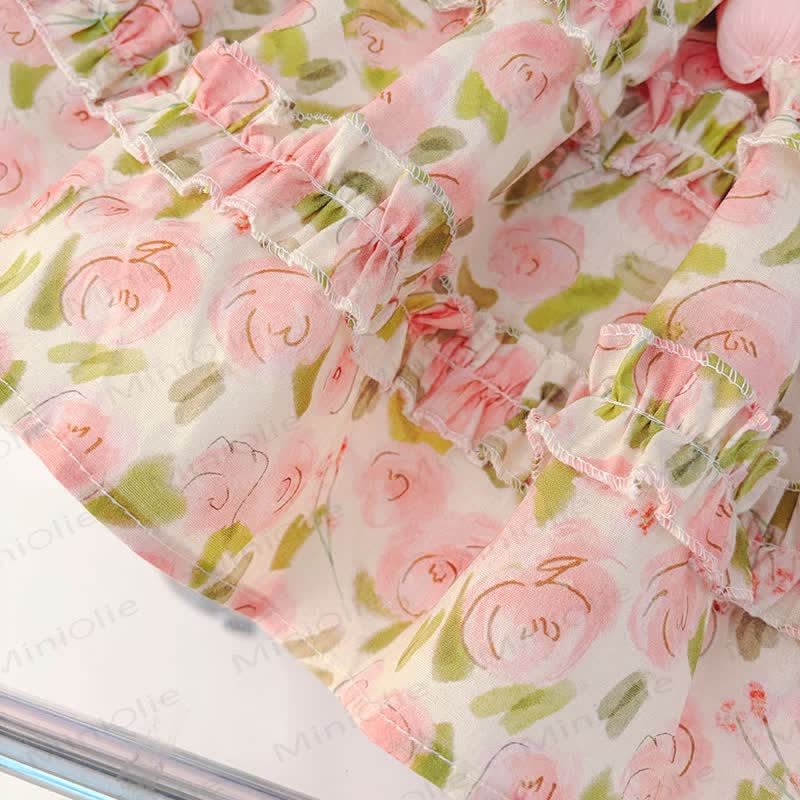 Toddler Girls Tulip Print Cotton Dress - image 7