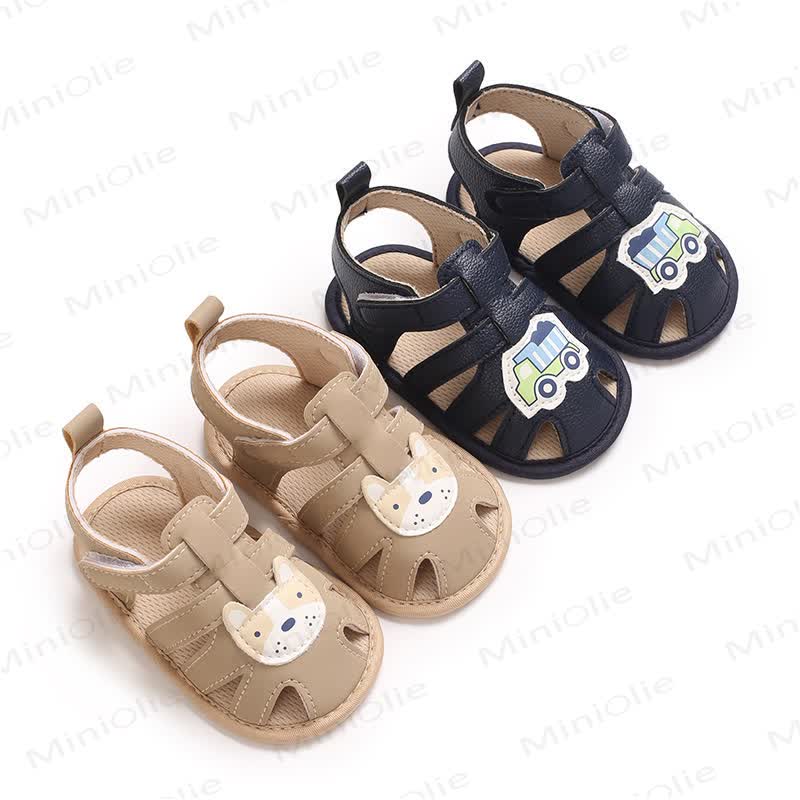 Baby Boy Car/Tiger First Walker Sandals - image 1