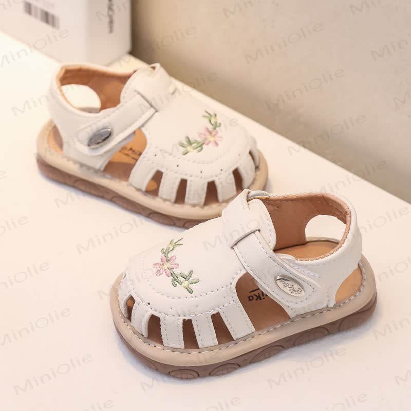 Toddler Floral Embroidered Sandals  - image 4
