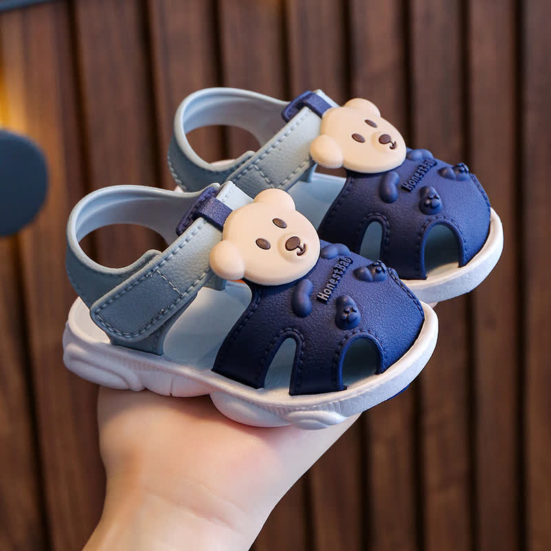 Toddler Bear First Walker Sandals - Blue - 7C - image 1