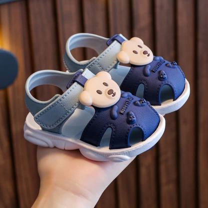 Toddler Bear First Walker Sandals - Blue - 7C - image 1