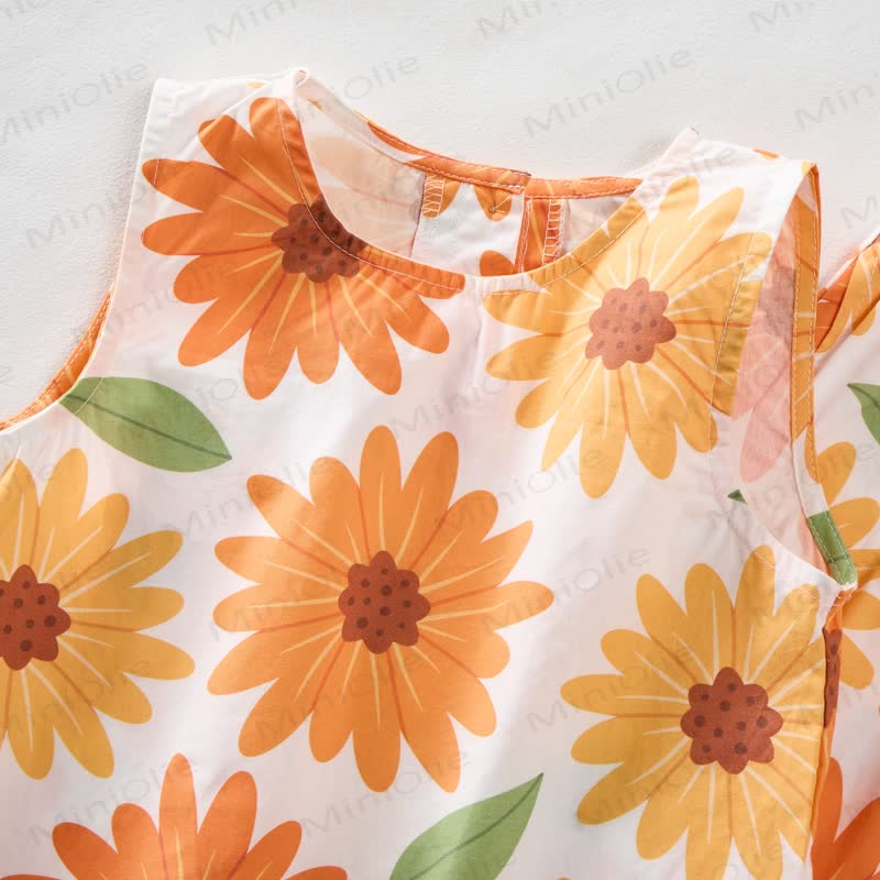 Baby Toddler Sunflower Sleeveless 2-piece Set - image 4