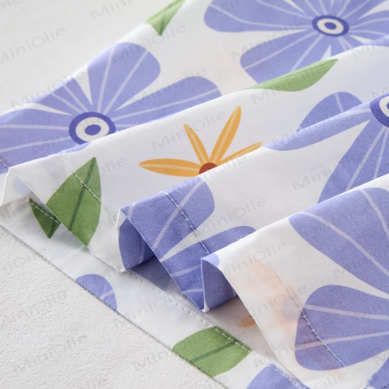 Baby Toddler Blue Flower Sleeveless 2-piece Set - image 8