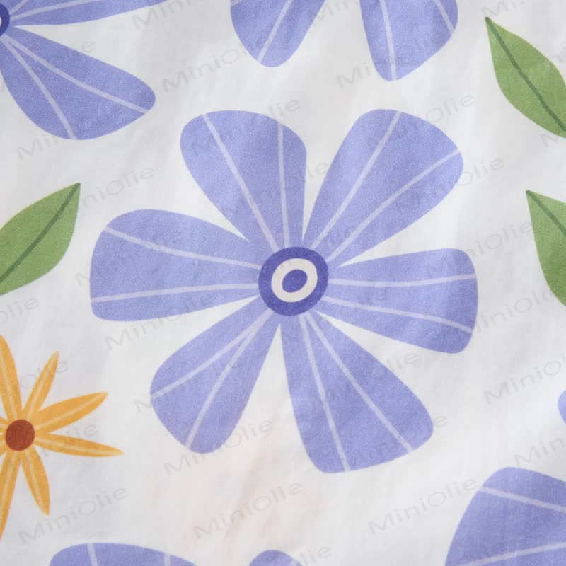 Baby Toddler Blue Flower Sleeveless 2-piece Set - image 6