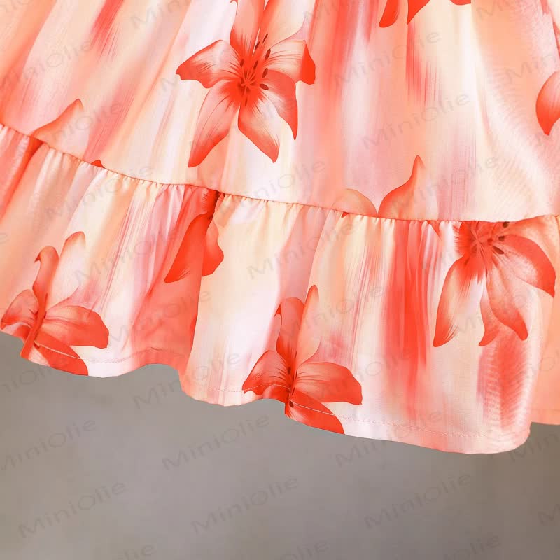 Toddler Girls Floral Bow Back Sleeveless Dress - image 5