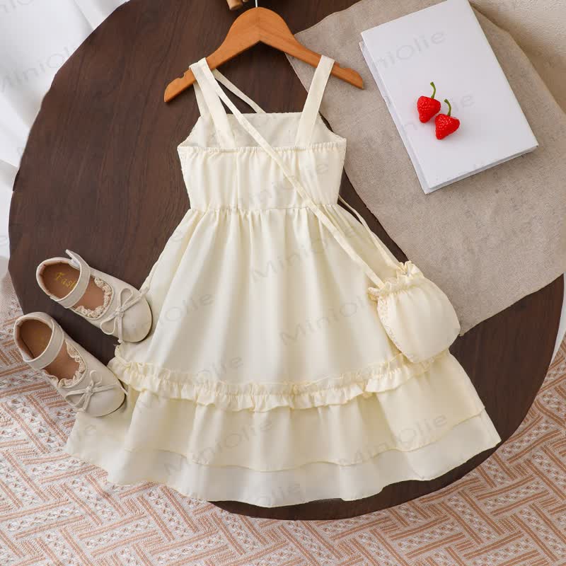 Toddler Girls Strawberry Print Sleeveless Dress - image 2