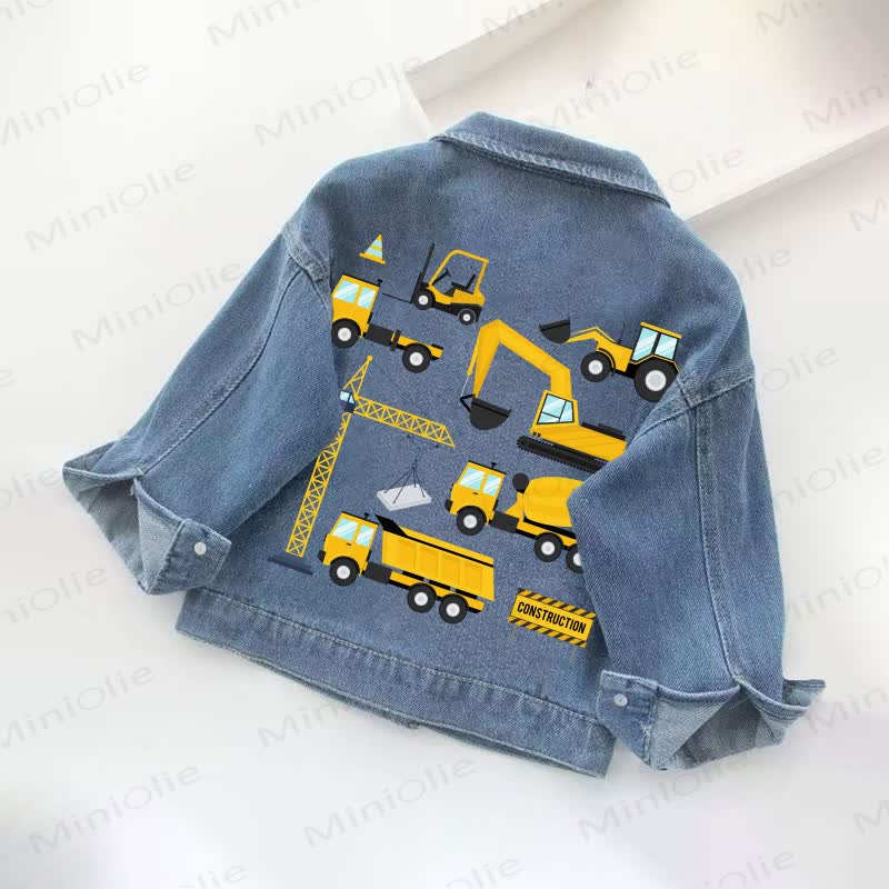 Toddler Kid  Boy Car Denim Jacket - image 3
