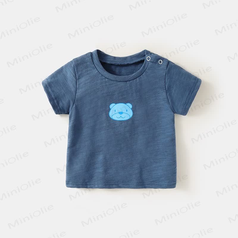 Baby Boy Bear Pattern T-shirt - Navy - 3-4T - image 2