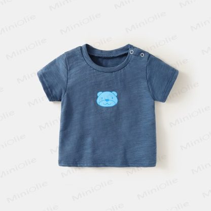 Baby Boy Bear Pattern T-shirt - Navy - 3-4T - image 2