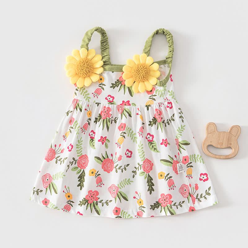 Baby Toddler Girls Cotton Dress - Green - 4-5T - image 7