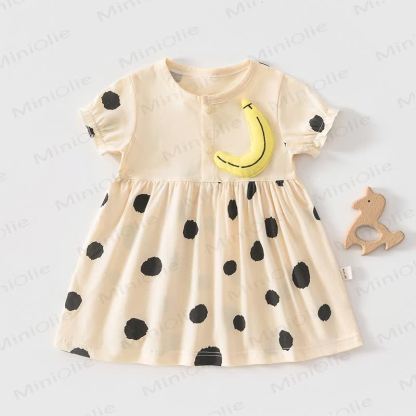 Baby Toddler Girls Cotton Dress - Yellow - 4-5T - image 1