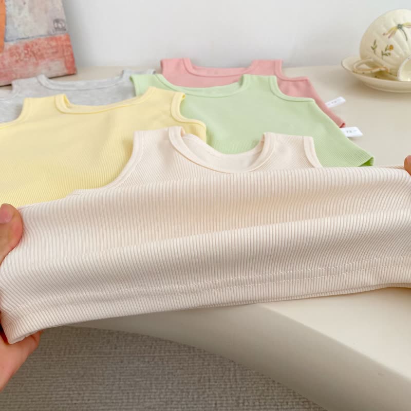 Baby Girl Solid Color Tank Top - image 8