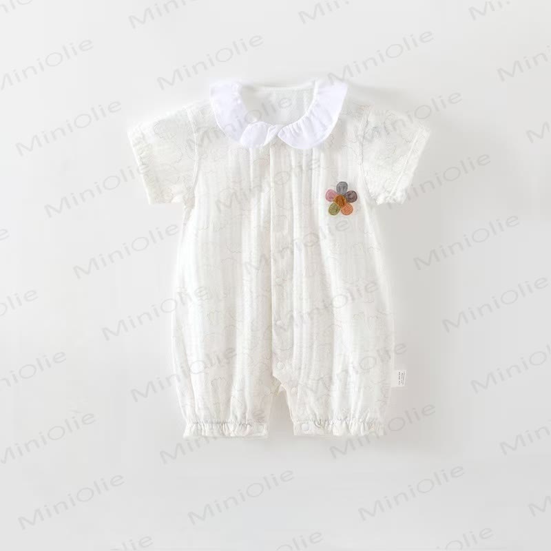 Baby Girl Flower Romper - White - 15-24M - image 2