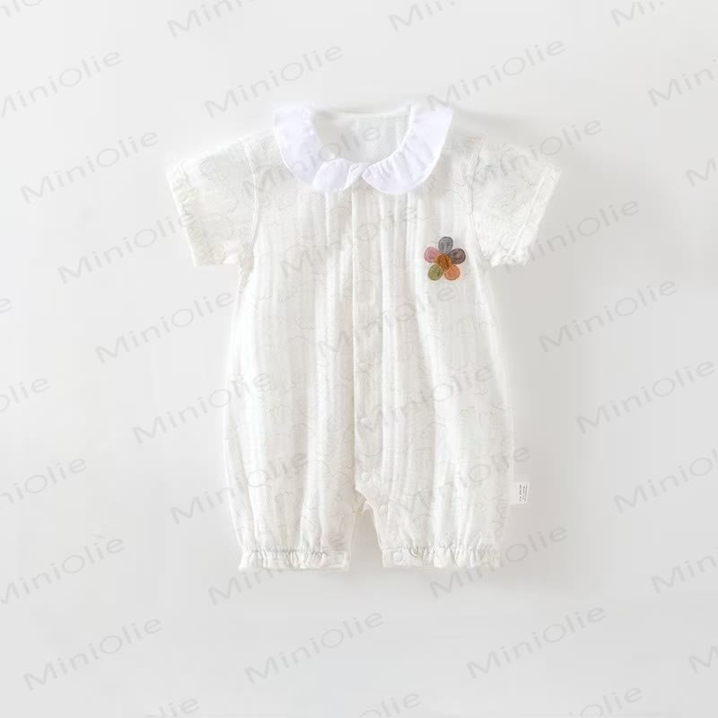 Baby Girl Flower Romper - White - 15-24M - image 2