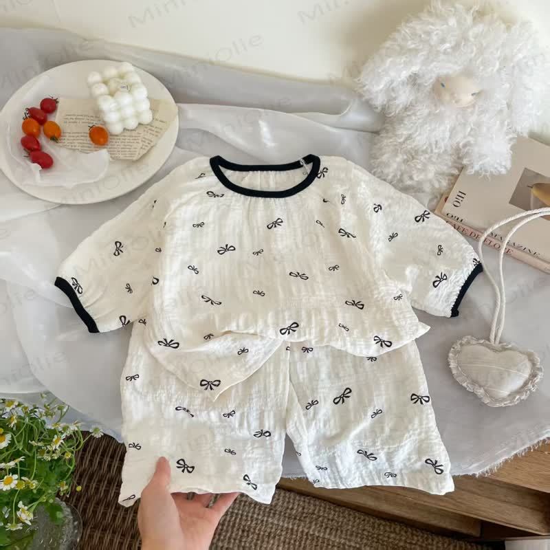 Toddler Kid Girls Pink Floral Print Top and Pants Set - Beige - 10-11T - image 5