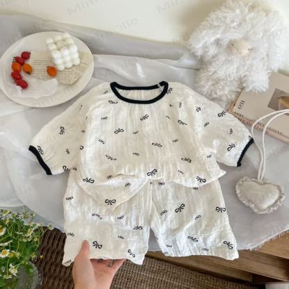 Toddler Kid Girls Pink Floral Print Top and Pants Set - Beige - 10-11T - image 5